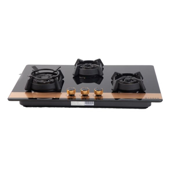 Faber Utopia Pro HT 783 BR CI Toughened Glass Top 3 Burner Automatic Electric Hob (Flame Failure Device, Black) - Image 3