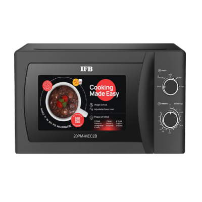 IFB 20 Litre Solo Microwave Oven (20PM-MEC2B, Mechanical Knob,Black)