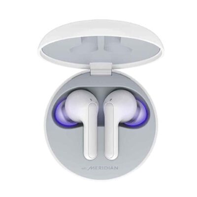 LG Tone Free HBS-FN5U True Wireless Bluetooth Earbuds -Uv nano 99.9% Bacteria Free, Prestigious British Meridian Sound, Dual Microphones, IPX4 Water Resistance, Total 18 Hours Battery Life