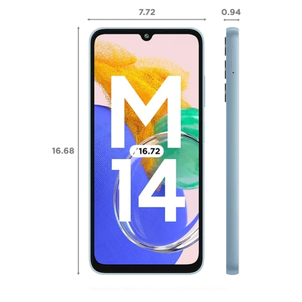 SAMSUNG Galaxy M14 (4GB RAM, 64GB, Arctic Blue) - Image 10