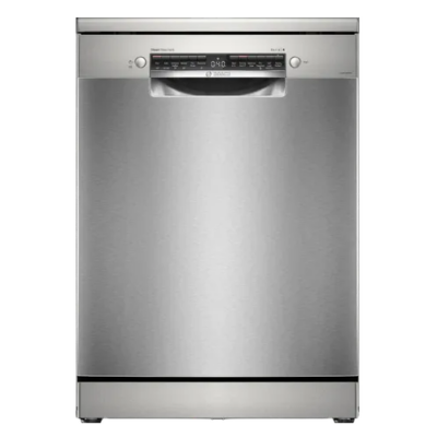 BOSCH Series 6 15 Place Settings Free Standing Dishwasher with Anti-Fingerprint (No Pre-rinse Required, Silver Inox)