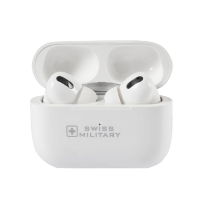 Swiss Military Pods Pro Max Type-C Bluetooth In Ear Earbuds (White)