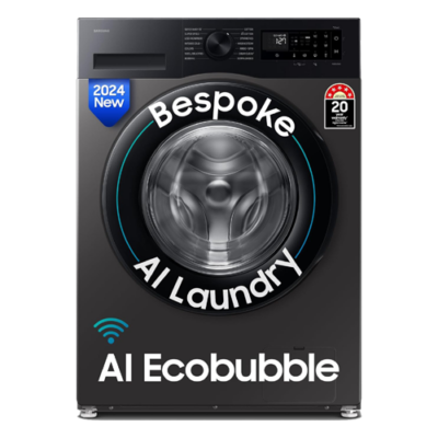 Samsung 12 kg, 5star, AI Ecobubble, Super Speed, Wi-Fi, Hygiene Steam with Inbuilt Heater