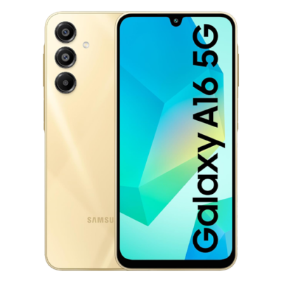 Samsung Galaxy A16 5G (Gold, 6GB RAM, 128GB Storage) Super AMOLED