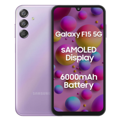 Samsung Galaxy F15 5G (Groovy Violet, 4GB RAM, 128 GB Storage)