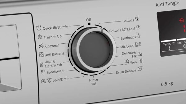 Bosch 7.5 kg 5 Star Fully Automatic Front Load Washing Machine (WAJ2426VIN, White, Serie 6) - Image 2