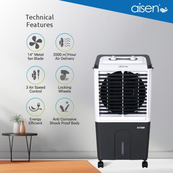 AISEN A50DMH480 ATOM 50L Desert Air Cooler for home - Image 4