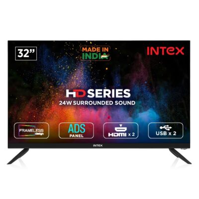 Intex 80 cm (32 inches) HD Ready Frameless LED TV LED-3243 (Black)