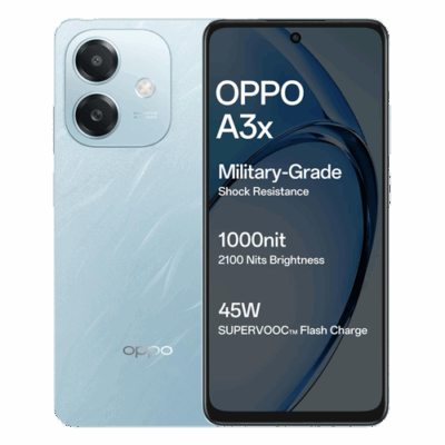 OPPO A3X 4G (Ocean Blue, 4GB RAM, 64GB Storage)