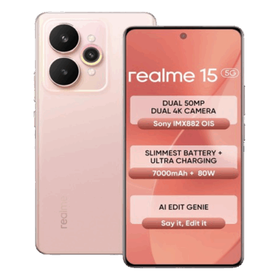 REALME MOBILE – 15 5G (8GB+256GB) – SILK PINK