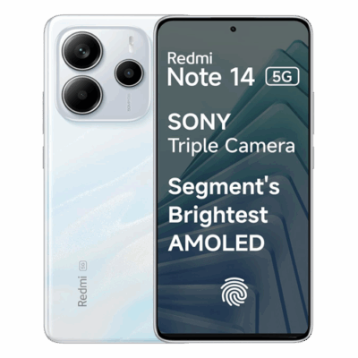 Redmi Note 14 5G (Mystique White, 6GB RAM 128GB Storage)