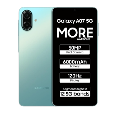 SAMSUNG MOBILE-SM-A076BB-A07 5G-(4G+128GB) LIGHT GREEN